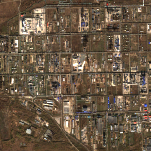 Salavat refinery (Gazprom Neftekhim), Sentinel-2 view of 16 Oct 2026